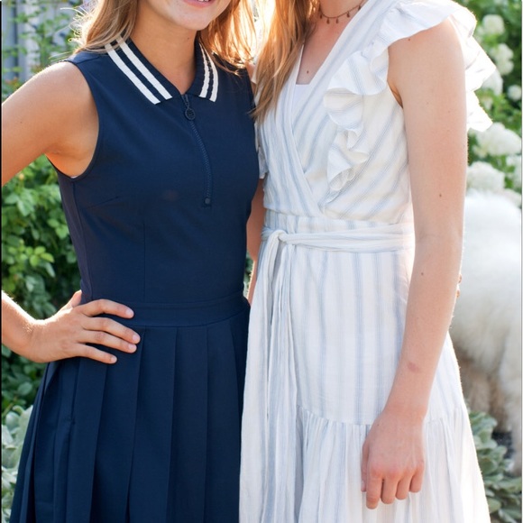 REBECCA TAYLOR STRIPED MIDI DRESS - Picture 2 of 8